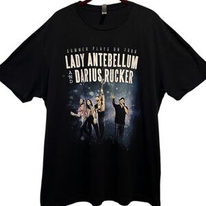 Country Music Lady Antebellum & Darius Rucker Graphic Concert Tee XL